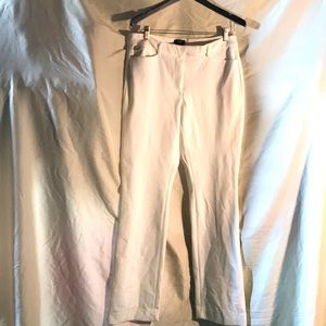 White House Black  Market White Dressy Pants